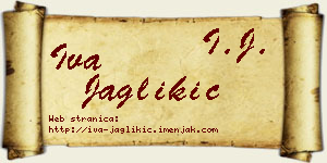Iva Jaglikić vizit kartica